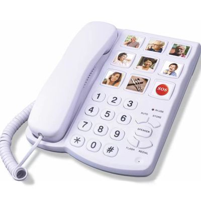 Senior big button phone with SOS key