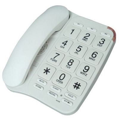 Big Button phone with 3 speed dial keys