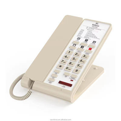 Hotel phone with 6 service keys