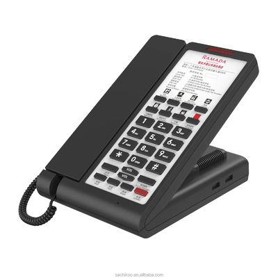 Hotel phone with 6 service keys
