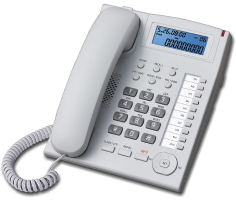 Caller ID phone with 10 speed dial keys