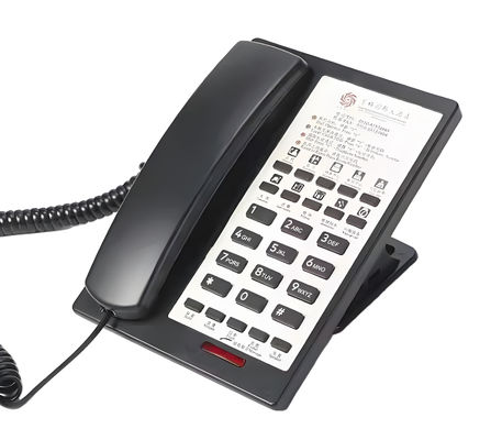 Hotel phone with customer service keys